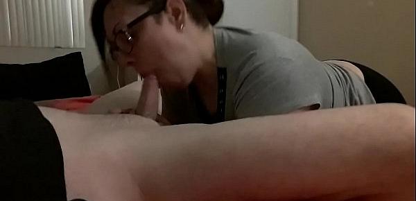  Mid day lunch break Blow job. This sexy Latina is at it again